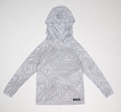Hooked & Tagged  - Toddler Topographical Performance Hoodie