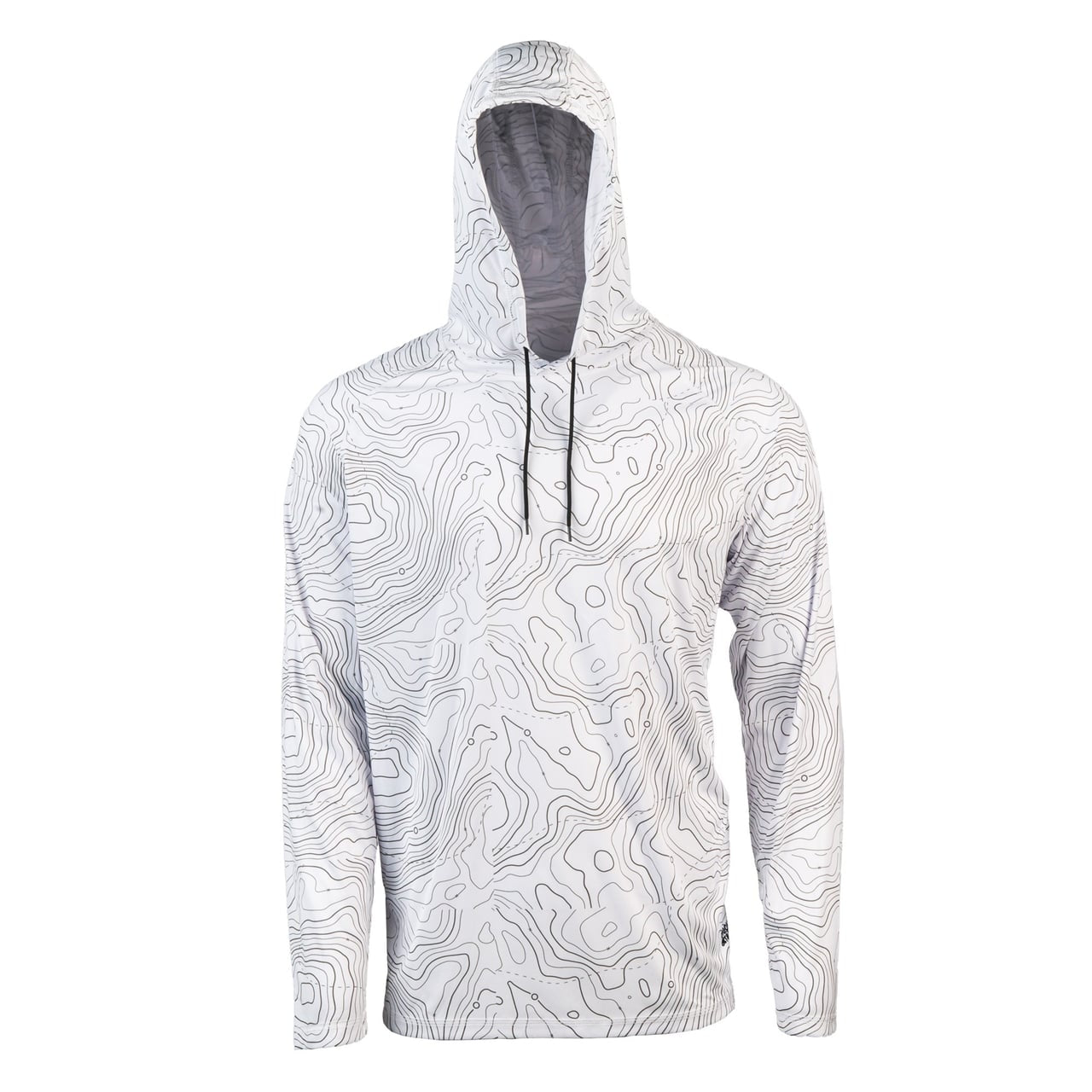 Hooked & Tagged  - Men's Topographical Performance Hoodie