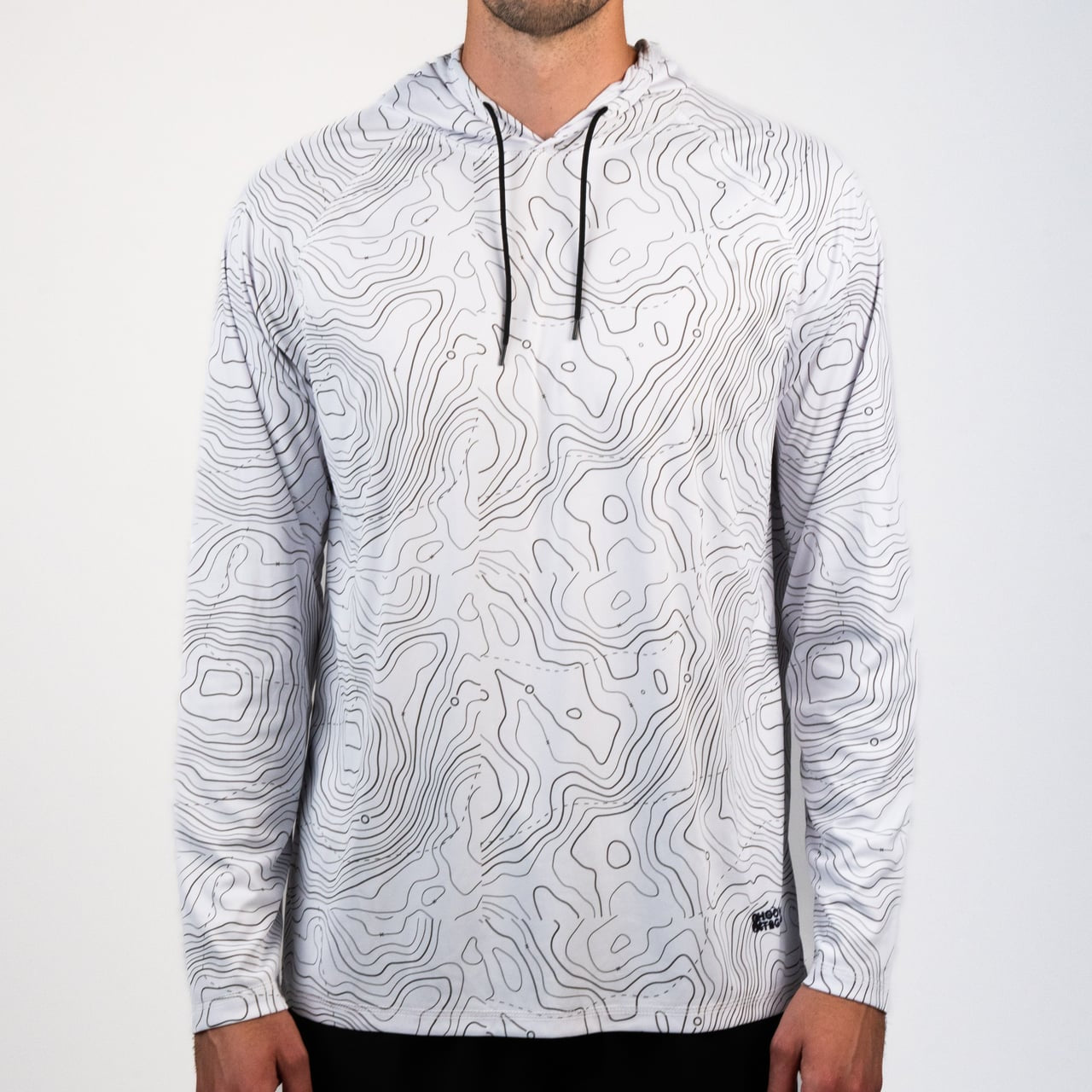 Hooked & Tagged  - Men's Topographical Performance Hoodie