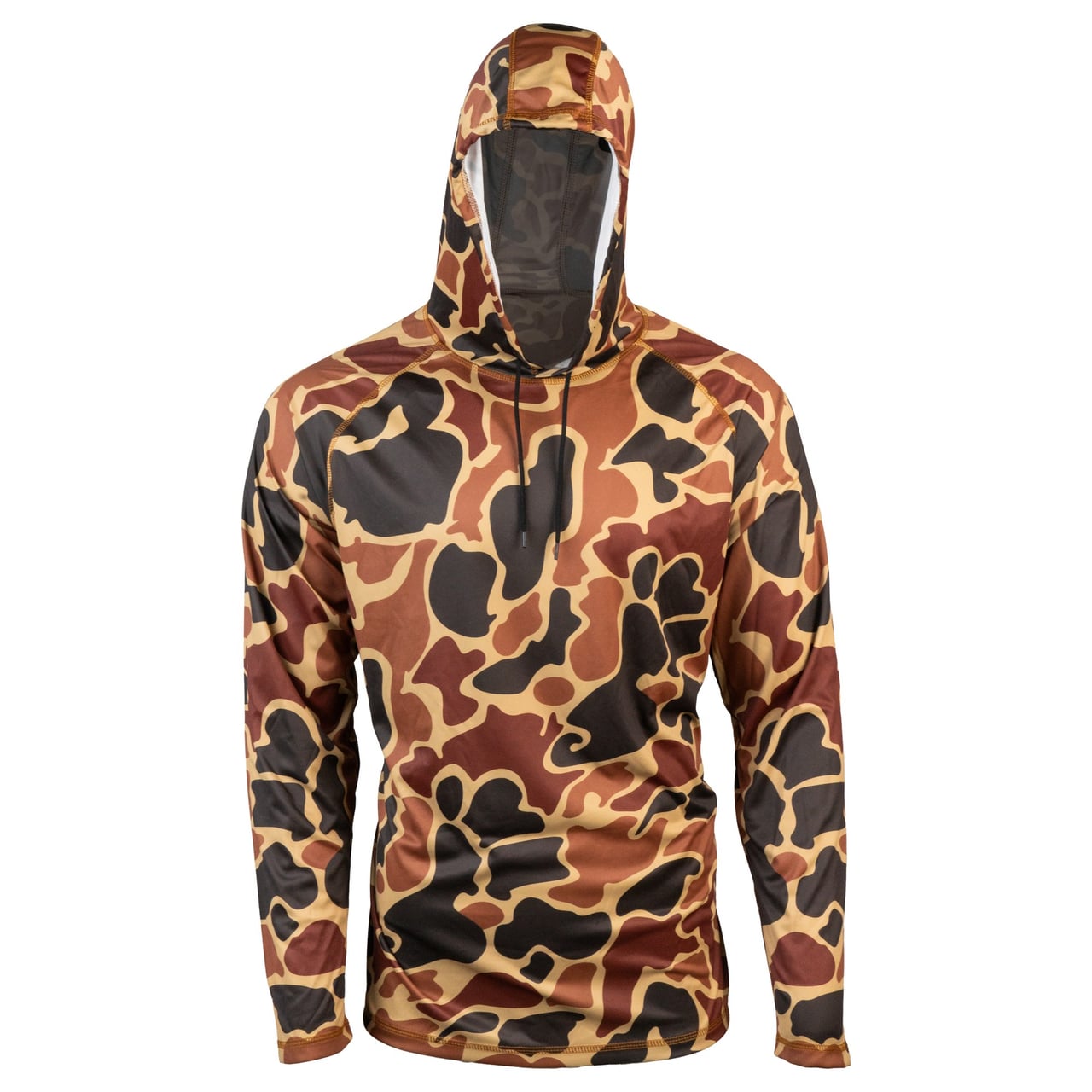 Hooked & Tagged  - Men's Old School Camo Performance Hoodies