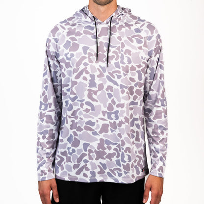 Hooked & Tagged  - Men's Old School Camo Performance Hoodies