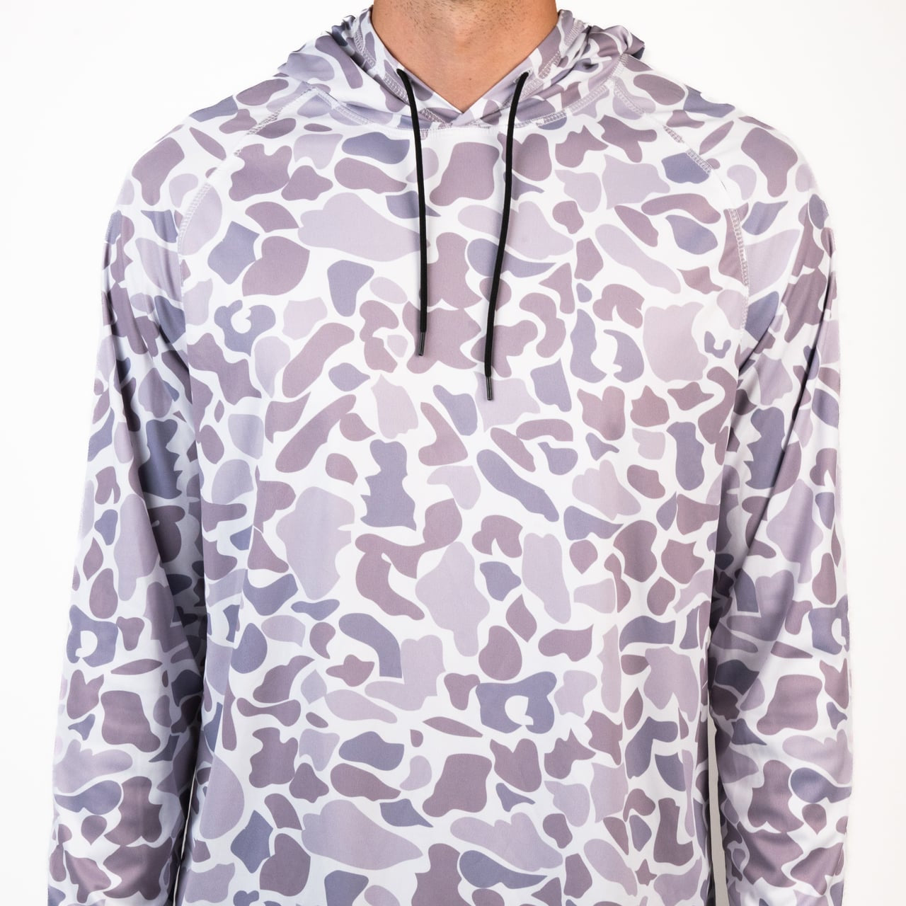 Hooked & Tagged  - Men's Old School Camo Performance Hoodies