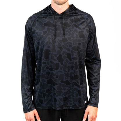 Hooked & Tagged  - Men's Old School Camo Performance Hoodies