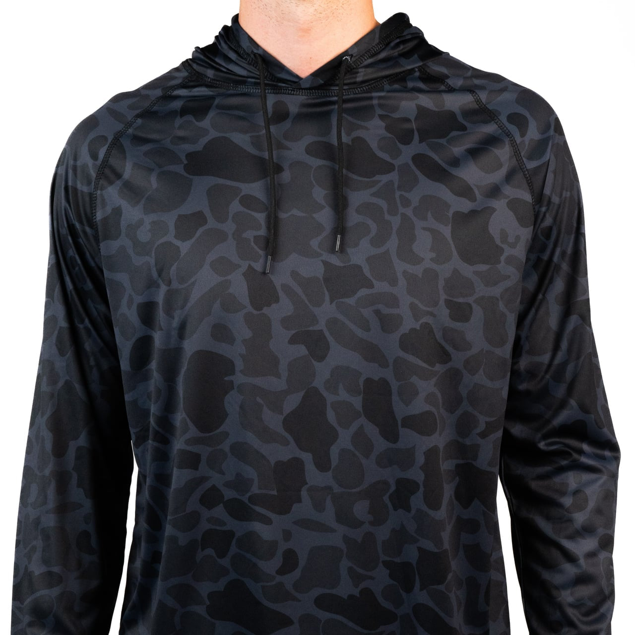 Hooked & Tagged  - Men's Old School Camo Performance Hoodies