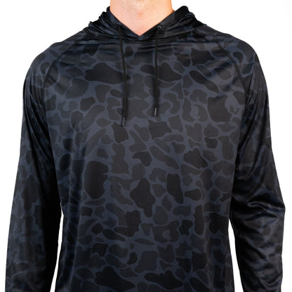 Hooked & Tagged  - Men's Old School Camo Performance Hoodies