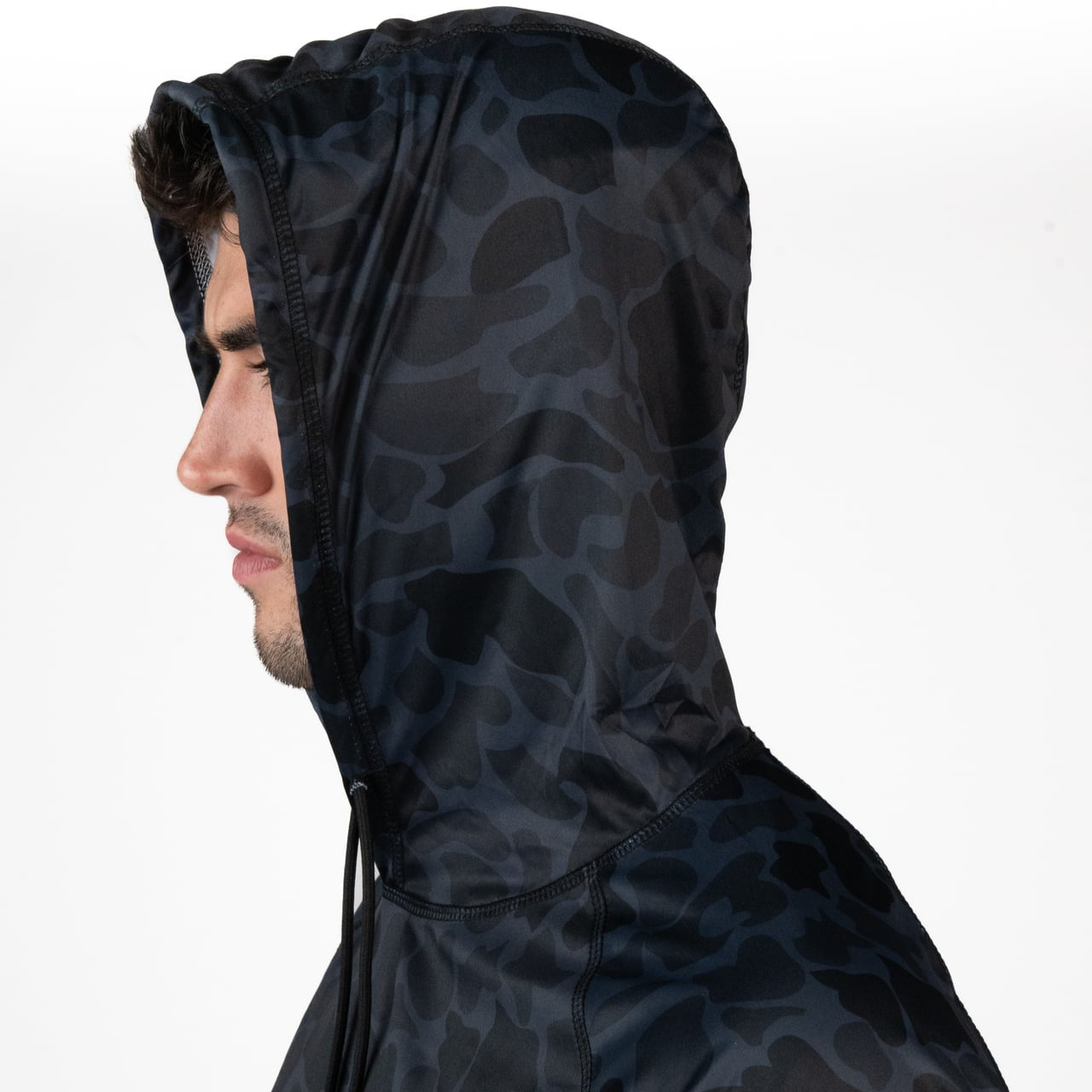Hooked & Tagged  - Men's Old School Camo Performance Hoodies