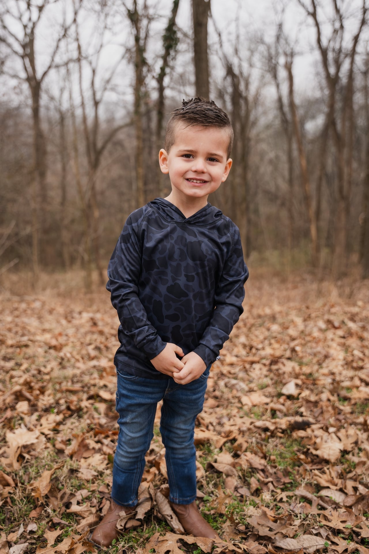 Hooked & Tagged  - Toddler Old School Camo Performance Hoodies