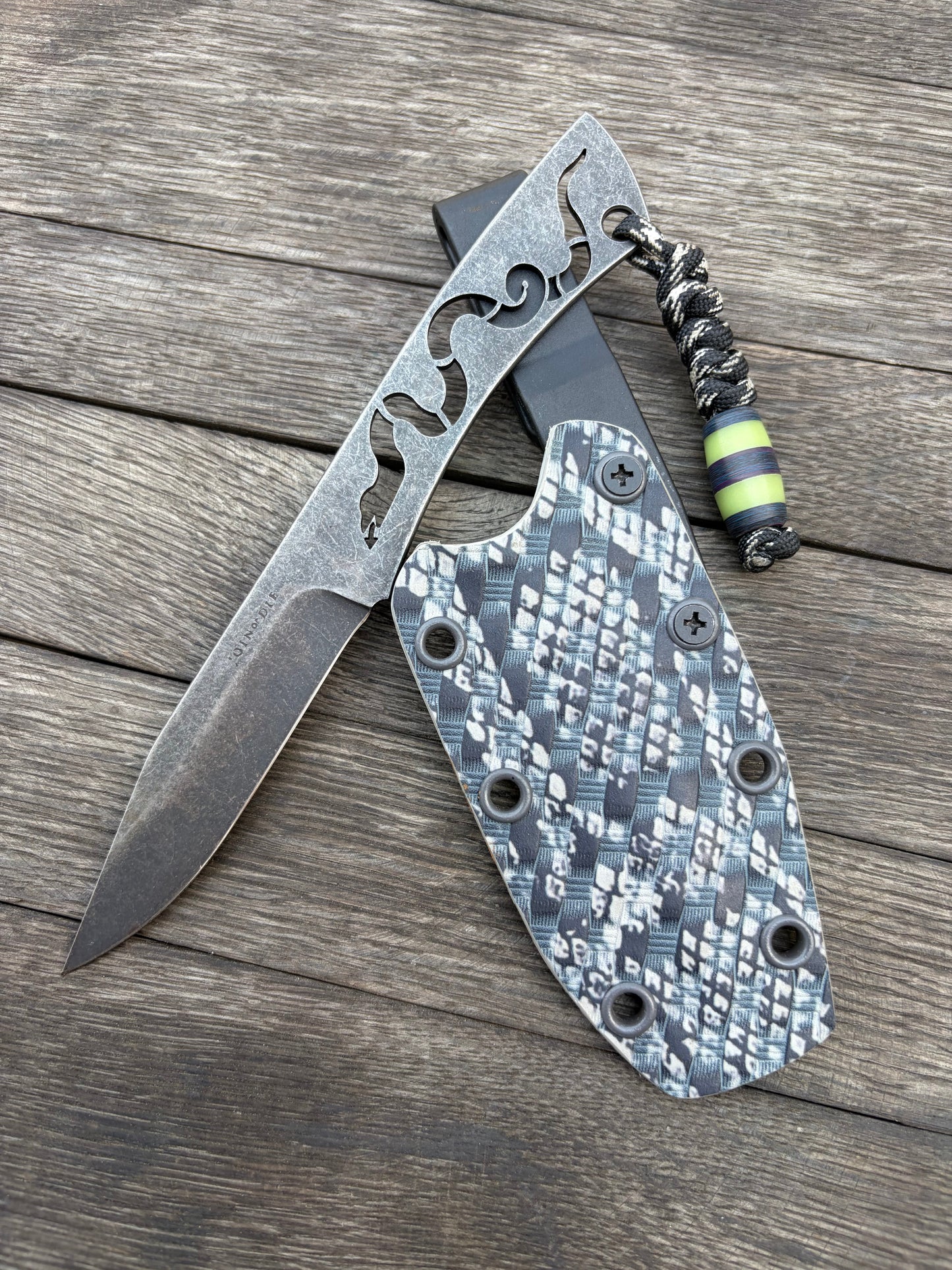 Join or Die Knives Shale Finish Snek Knife