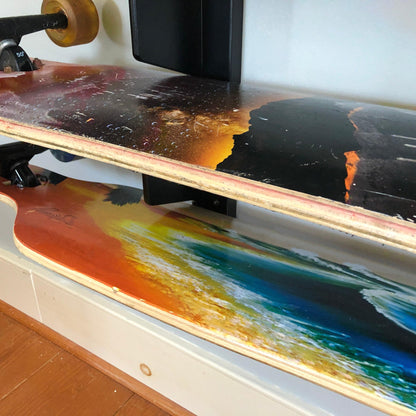 HANGTHIS Up - Skateboard Organizer 26" (Holds 4) Sporting Goods Organization, Skateboard Rack, Skateboard Display