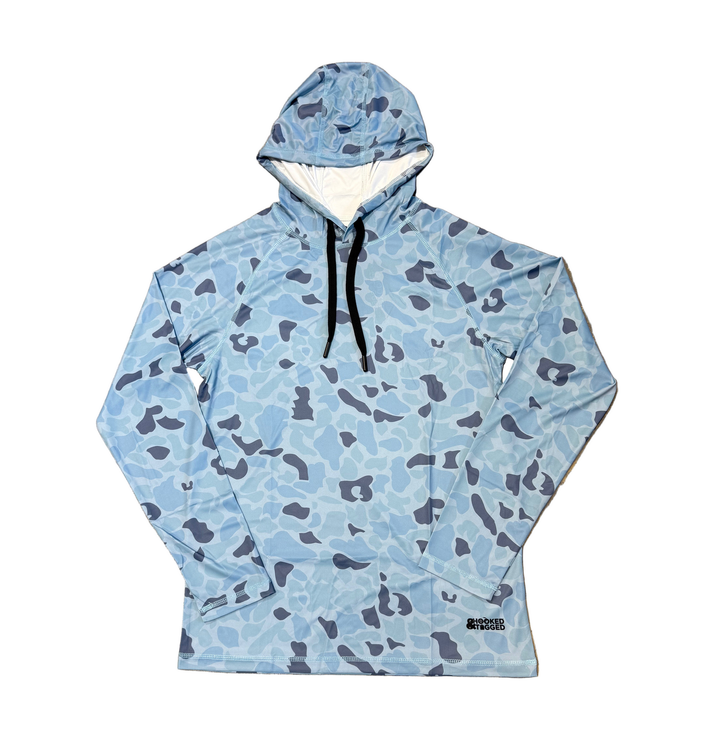 Hooked & Tagged  - Men's Old School Camo Performance Hoodies
