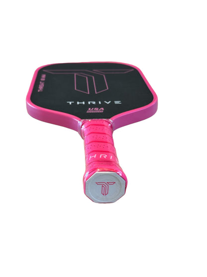 Thrive THREAT 16 (PINK) Includes custom weight card, paddle cover, paddle eraser, and lead weights.