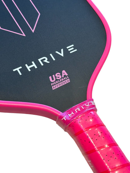 Thrive THREAT 16 (PINK) Includes custom weight card, paddle cover, paddle eraser, and lead weights.