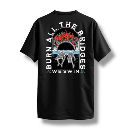 Direct Action Apparel "WE SWIM" TEE (BLACK)