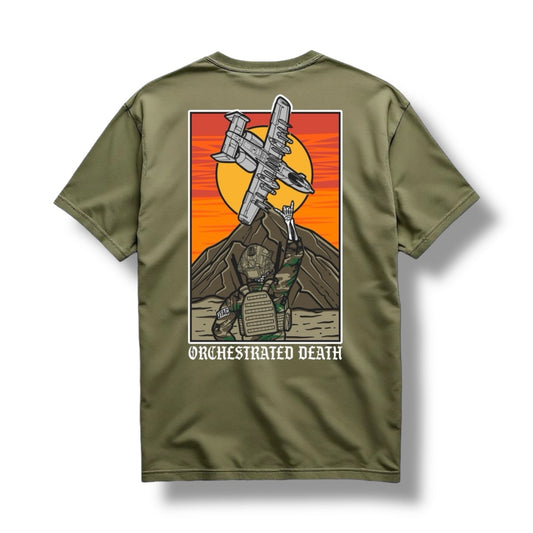 Direct Action Apparel "ORCHESTRATED DEATH" TEE (MIL GREEN)