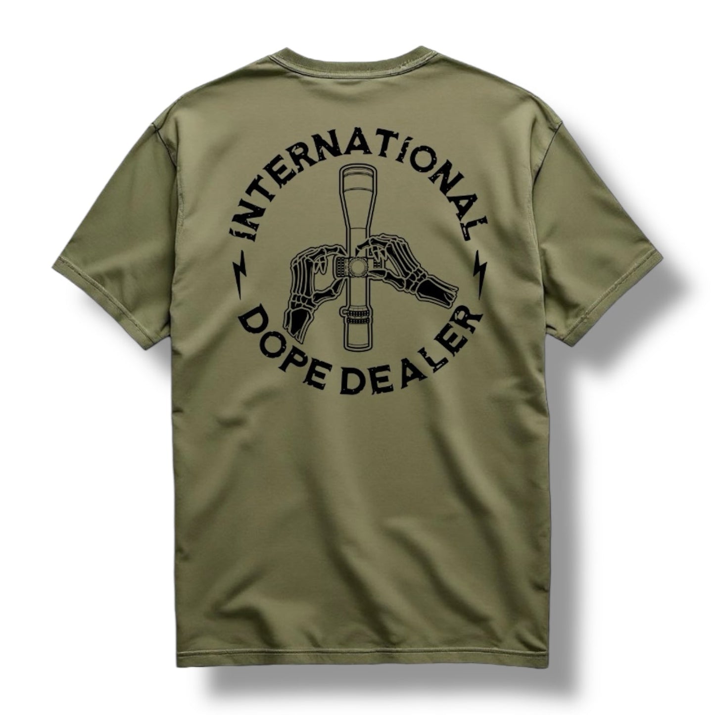 Direct Action Apparel "DOPE DEALER" TEE (BLACK / MIL GREEN)