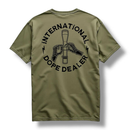 Direct Action Apparel "DOPE DEALER" TEE (BLACK / MIL GREEN)
