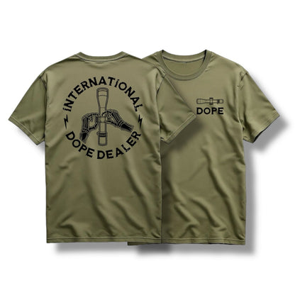 Direct Action Apparel "DOPE DEALER" TEE (BLACK / MIL GREEN)