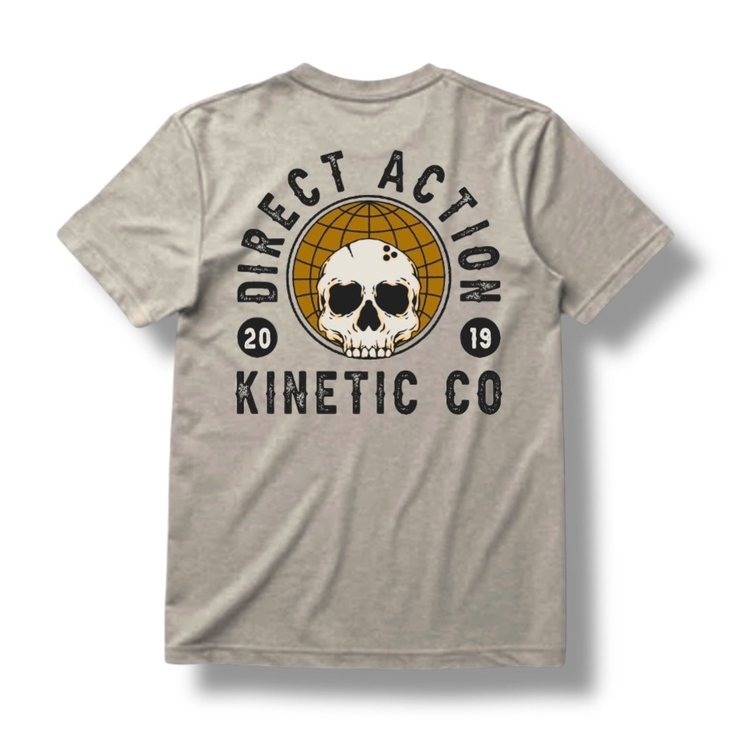 Direct Action Apparel "KINETIC CO" TEE (HEATHER SILK)
