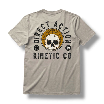 Direct Action Apparel "KINETIC CO" TEE (HEATHER SILK)
