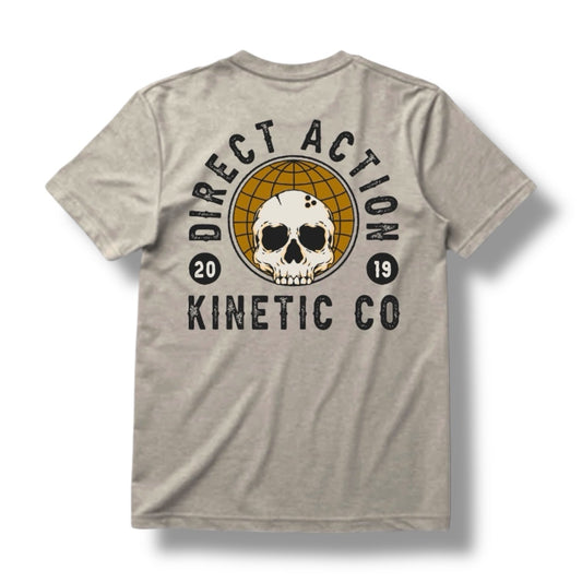 Direct Action Apparel "KINETIC CO" TEE (HEATHER SILK)