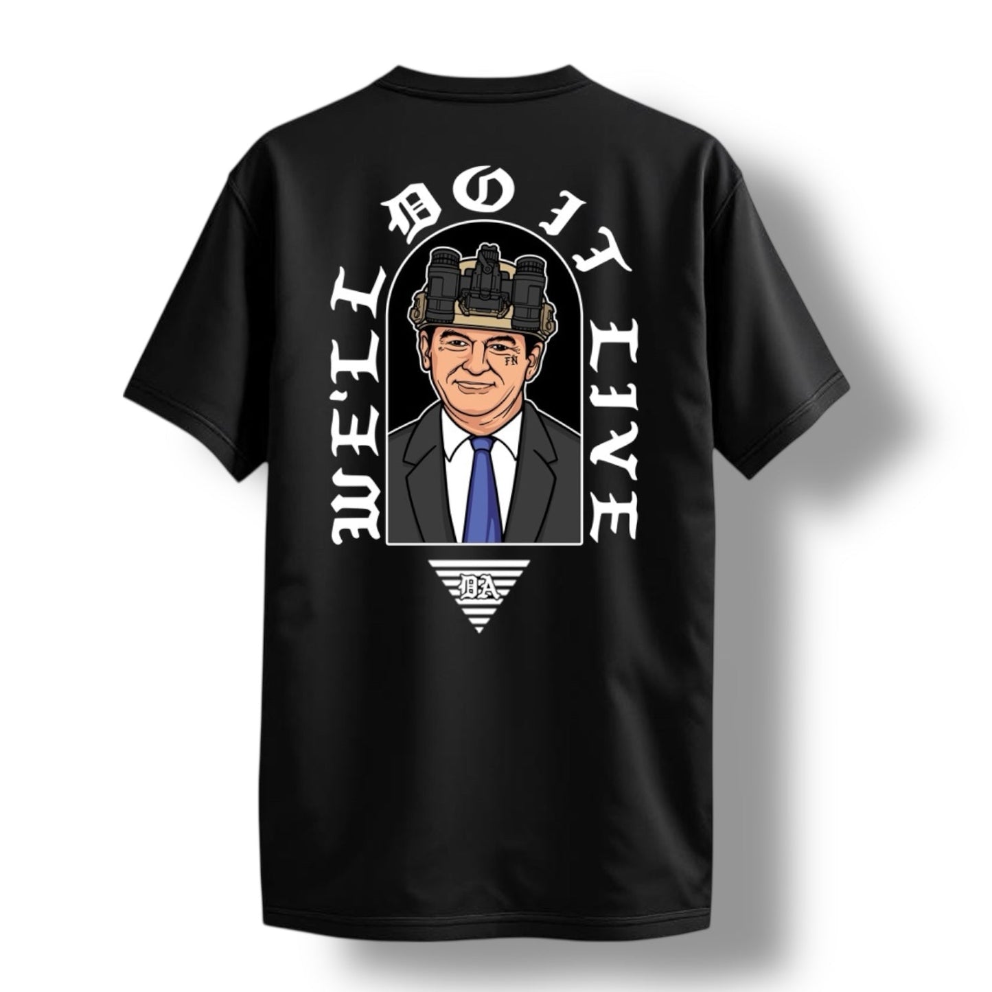 Direct Action Apparel "DO IT LIVE" TEE (BLACK)