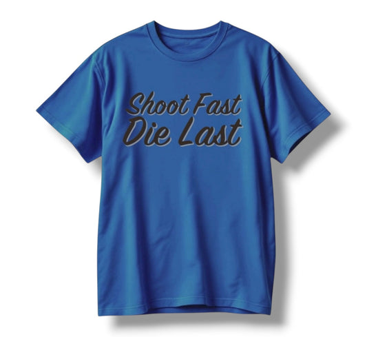 Direct Action Apparel “SHOOT FAST” TEE (COOL BLUE)