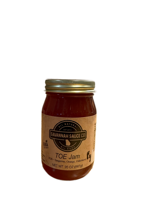 Savannah Sauce **NEW** TOE Jam (Tangerine, Orange and Elderberry) Jam.
