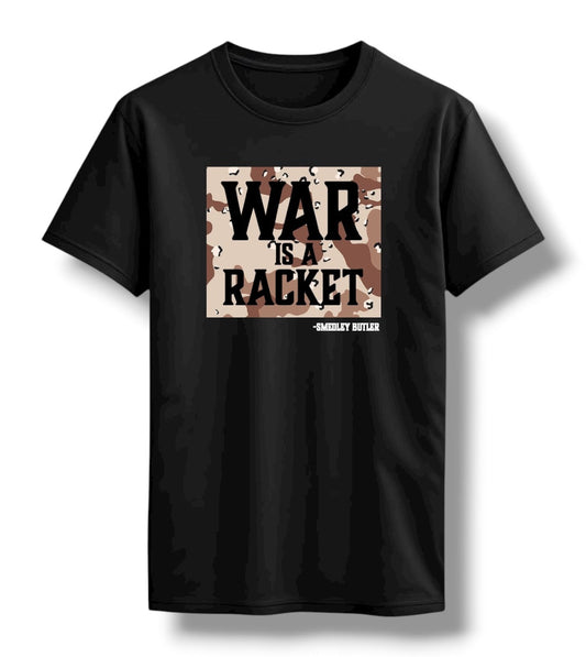 Direct Action Apparel WAR IS A RACKET TEE (BLACK)