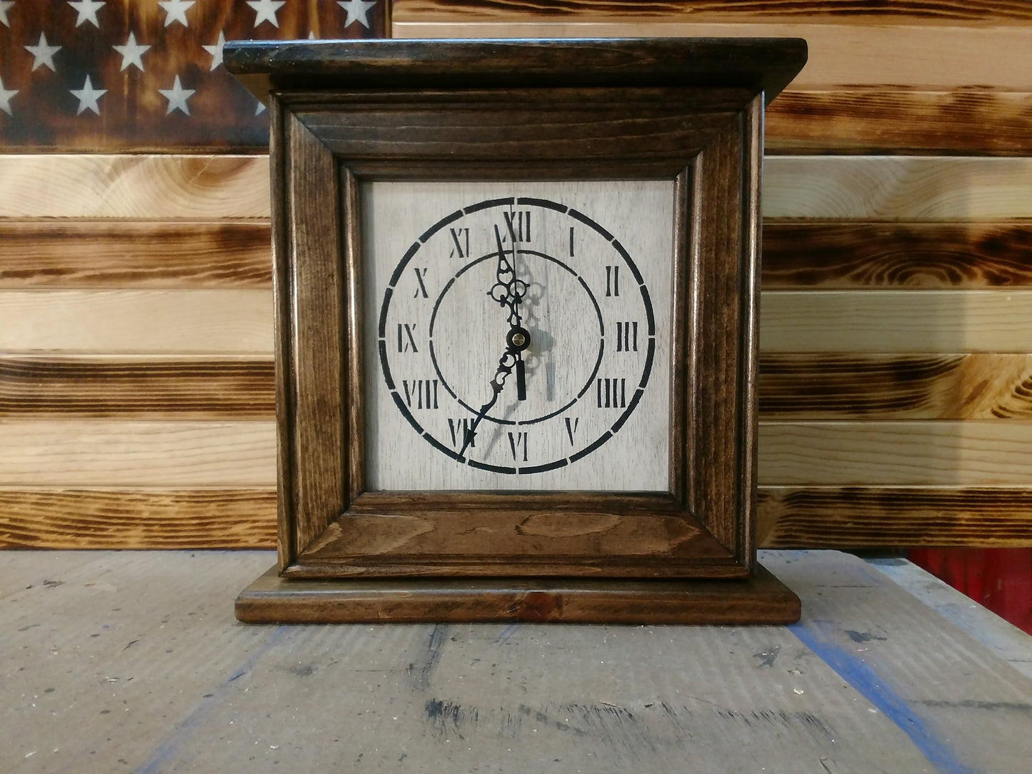 Liberty Home Concealment "Peacemaker” Wooden Gun Concealment Clock