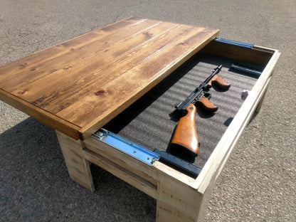 Liberty Home Concealment Modern Wooden Sliding Top Coffee Table