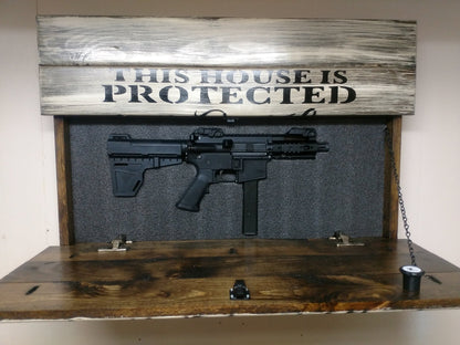 Liberty Home Concealment This House is Protected Hidden Gun Storage Sign
