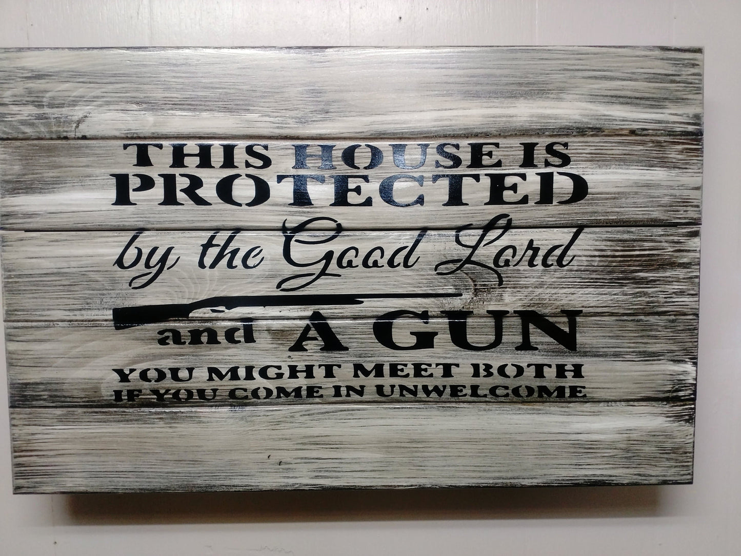 Liberty Home Concealment This House is Protected Hidden Gun Storage Sign