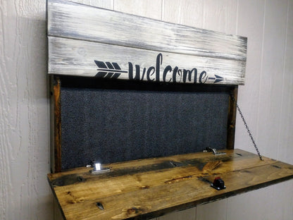 Liberty Home Concealment Welcome to Our Home  Hidden Gun Storage Sign
