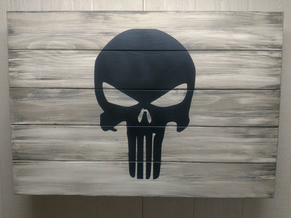 Liberty Home Concealment PUNISHER SKULL GUN CONCEALMENT WALL ART - LARGE