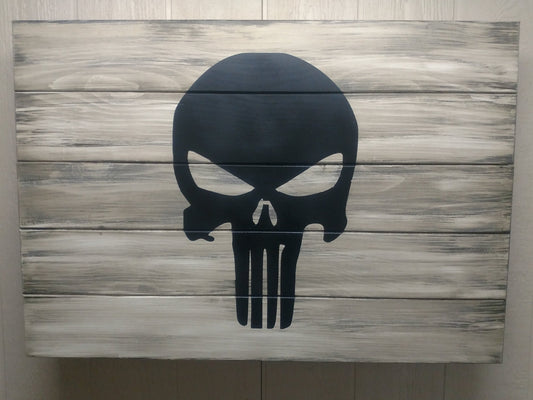 Liberty Home Concealment PUNISHER SKULL GUN CONCEALMENT WALL ART - LARGE