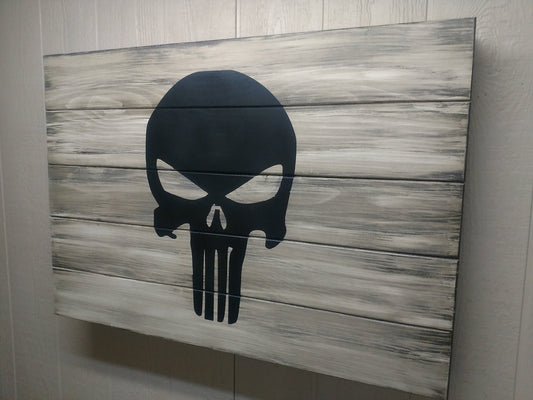 Liberty Home Concealment PUNISHER SKULL GUN CONCEALMENT WALL ART - LARGE