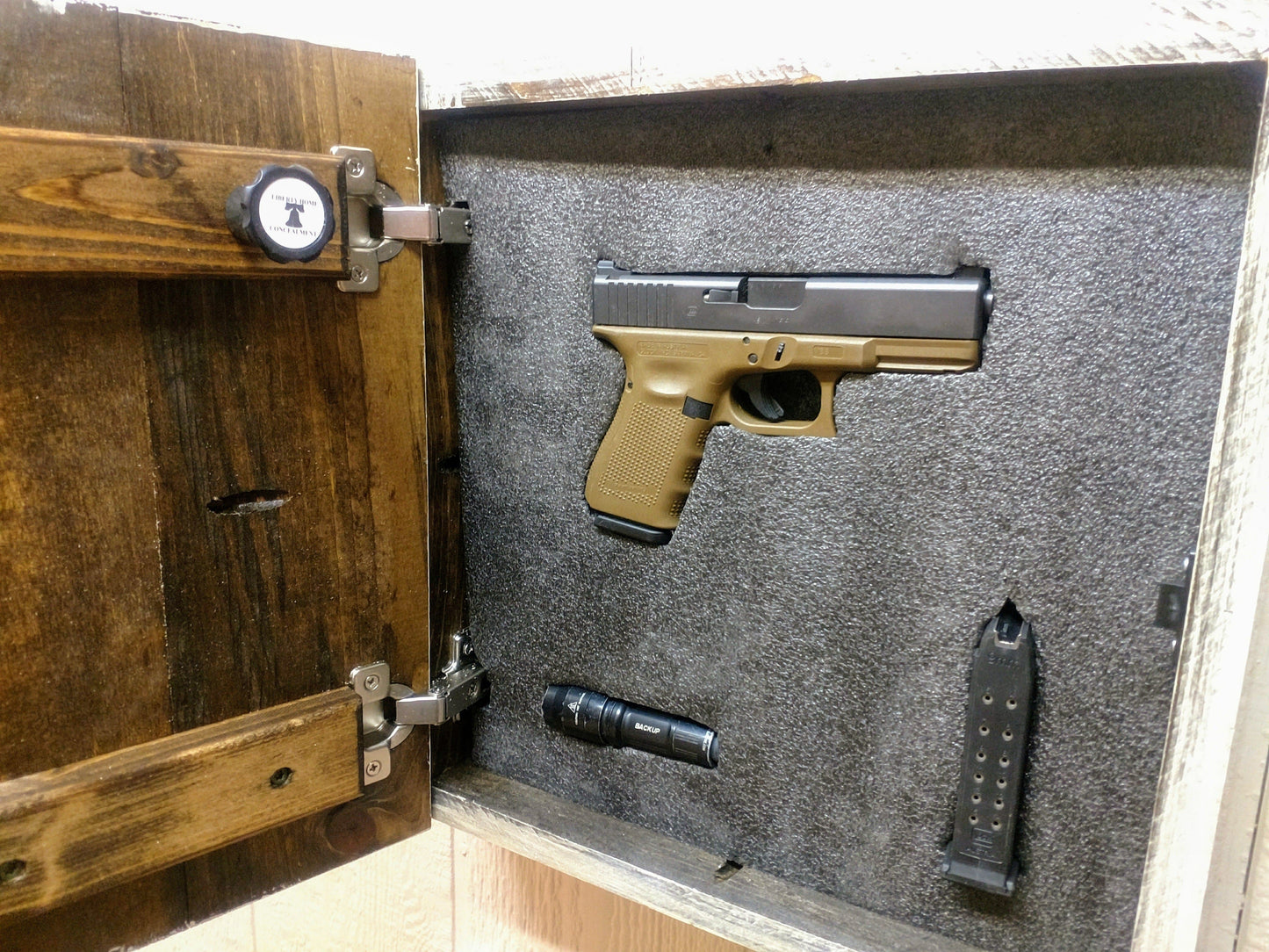Liberty Home Concealment “MONEY CAN BUY BACON” GUN CONCEALMENT WALL ART BOX