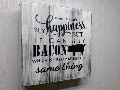 Liberty Home Concealment “MONEY CAN BUY BACON” GUN CONCEALMENT WALL ART BOX