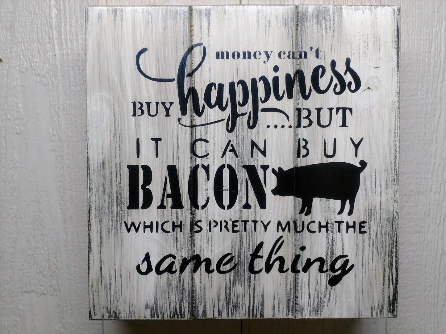 Liberty Home Concealment “MONEY CAN BUY BACON” GUN CONCEALMENT WALL ART BOX
