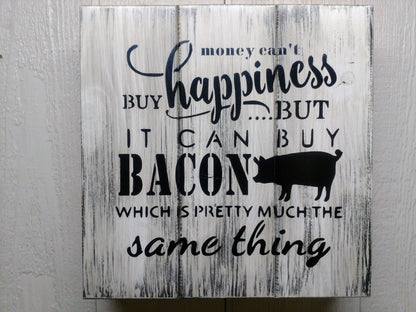 Liberty Home Concealment “MONEY CAN BUY BACON” GUN CONCEALMENT WALL ART BOX
