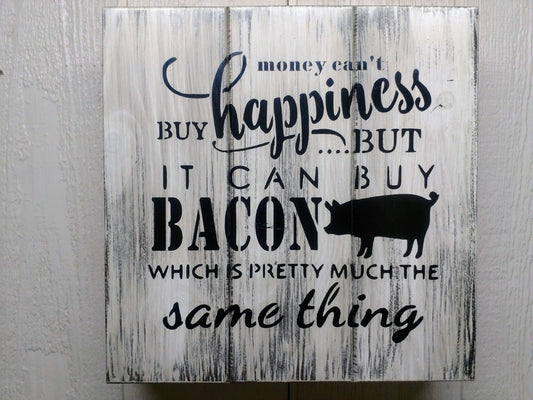 Liberty Home Concealment “MONEY CAN BUY BACON” GUN CONCEALMENT WALL ART BOX