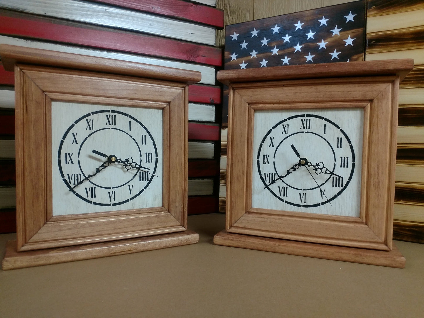 Liberty Home Concealment "Peacemaker” Wooden Gun Concealment Clock