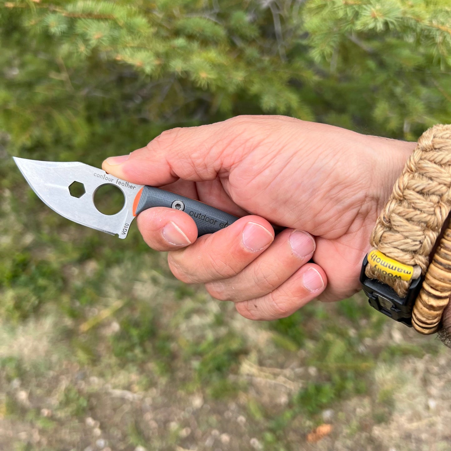 Outdoor Element Contour Feather Adventure Survival Knife
