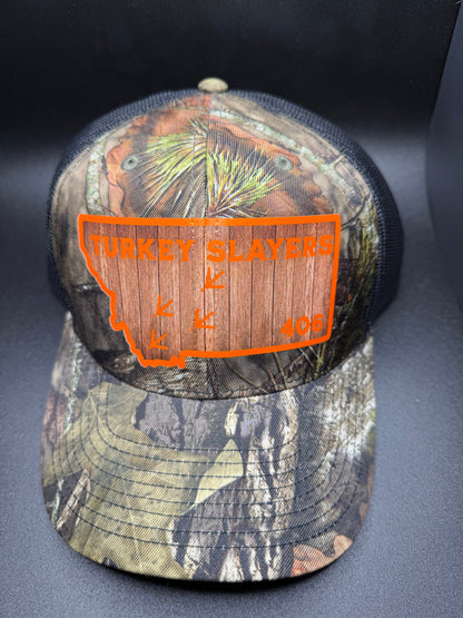 Swinging Snoods Turkey Calls Turkey Slayers 406 - Camo Hat (6 Panel)