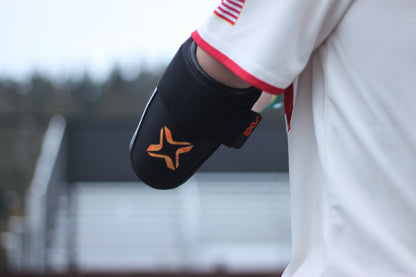 Baden Sports Axe Armor Elbow Guards - Magma Orange