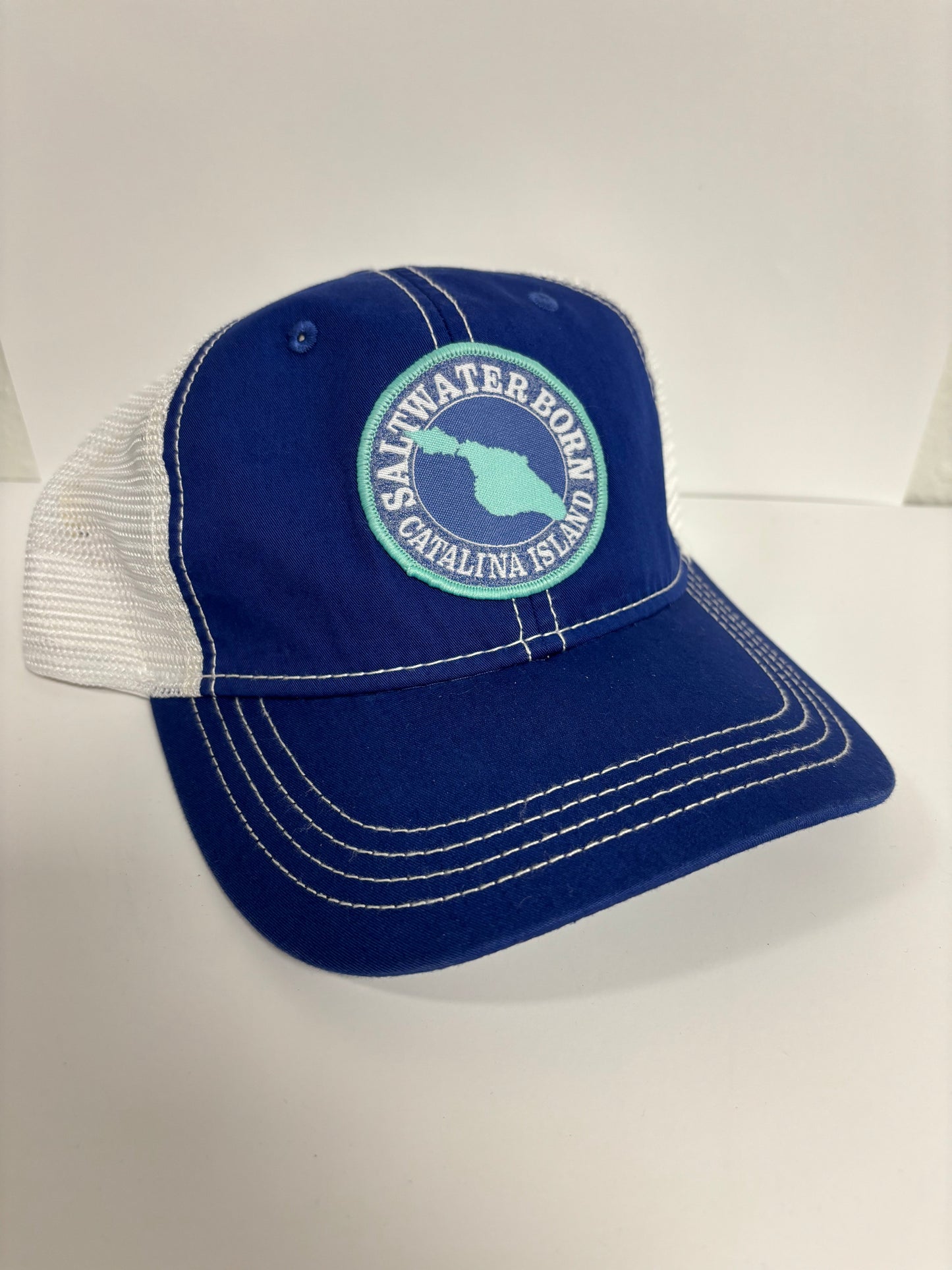 Saltwater Born Catalina Island, CA Vintage Trucker Mesh Hat