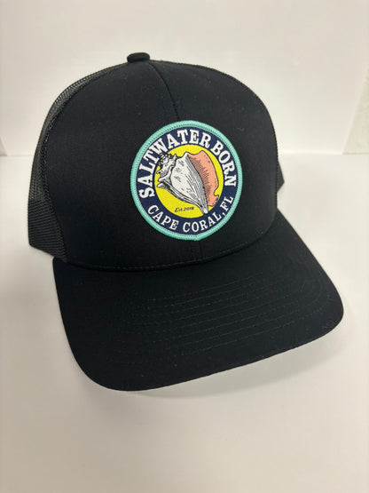 Saltwater Born Cape Coral, FL Structured Mesh Trucker Hat