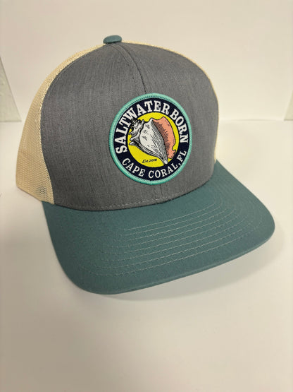 Saltwater Born Cape Coral, FL Structured Mesh Trucker Hat