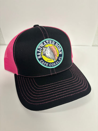 Saltwater Born Cape Coral, FL Structured Mesh Trucker Hat
