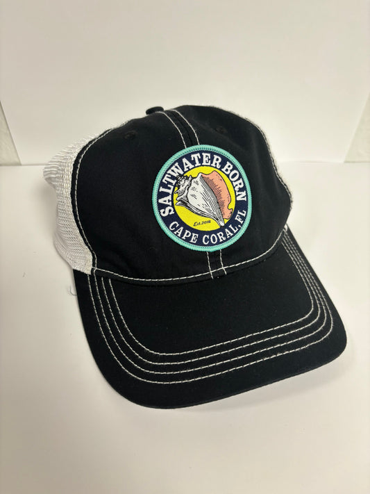 Saltwater Born Cape Coral Vintage Trucker Mesh Hat